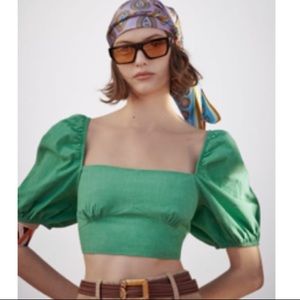 Zara tied cropped top